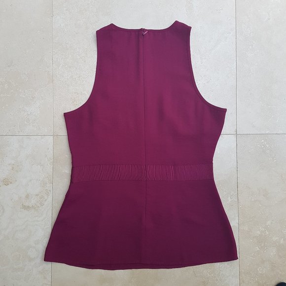 Banana Republic Burgundy Sleeveless Top - Picture 3 of 8